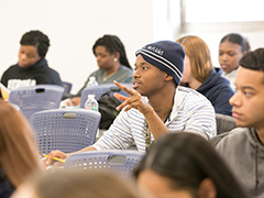 SEU political science students in class